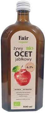 Яблочный уксус 6,1% 500ml-Fair Organic