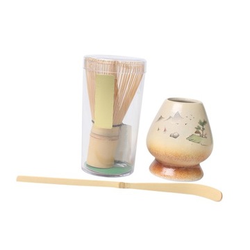 3x Matcha Ceremony Set with Tea Spoon for Matcha