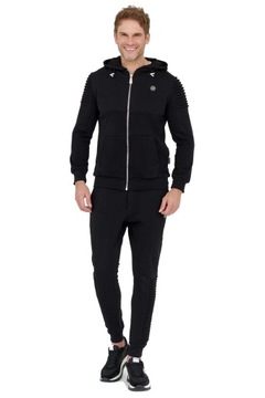 PHILIPP PLEIN - чорний стьобаний чоловічий спортивний костюм R XL