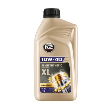 Напівсинтетичне моторне масло K2 TEXAR TURBO DIESEL 1L 10w-40