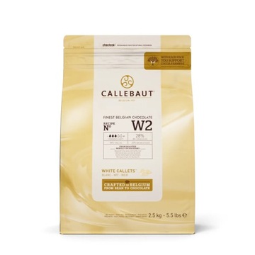Callebaut W2 білий бельгійський шоколад 2,5 кг