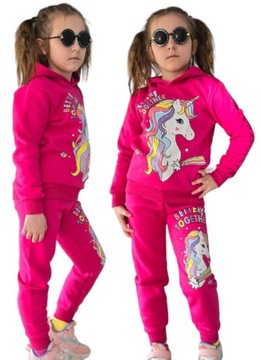 Спортивний костюм для дівчаток 122 толстовка + штани набір єдиноріг єдиноріг