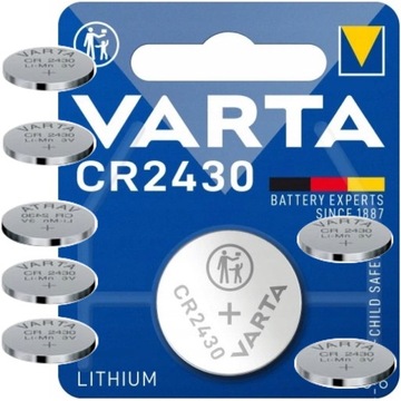 7X кнопка VARTA литиевая батарея 7 шт Lithum CR2430 3V