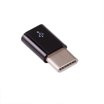 Адаптер microUSB - USB-C (черный)