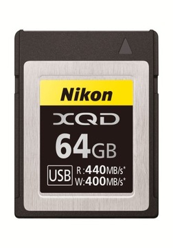 Карта памяти Nikon XQD 64 ГБ 440/400 МБ/с. MC-XQ64G D5 D6 D850 D500 Z7 Z6
