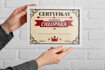 Подарок на День бойфренда-диплом / сертификат