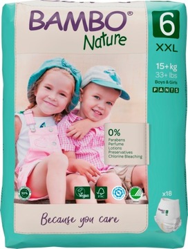 Детские подгузники Bambo Nature 6 15 + кг