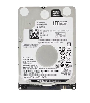 Жорсткий диск Western Digital Black WD10SPSX 1TB SATA III 2,5"