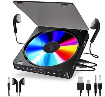 Discman портативный MP3 CD плеер сенсорный подарок