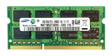 Samsung Оперативна пам'ять 4GB DDR3 SO-DIMM Samsung 10600S 1333MHz 1,5 V ноутбук