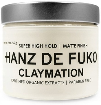 Hanz DE FUKO Claymation Mat глина для волос 60 мл
