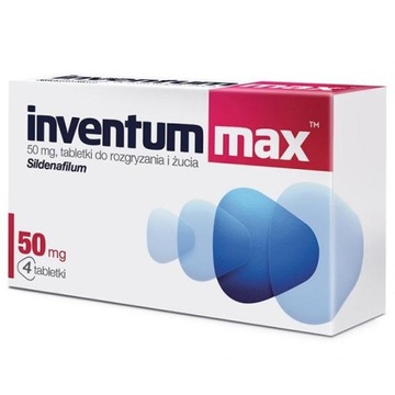 Inventum Max 50 мг 4 шт эрекция потенция силденафил секс