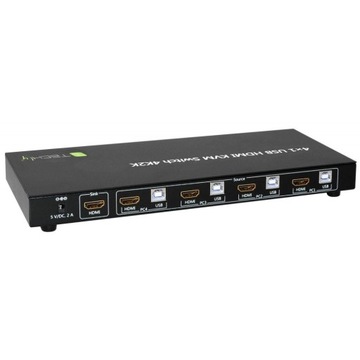 4-портовый HDMI/USB 4x1 KVM-переключатель с аудио