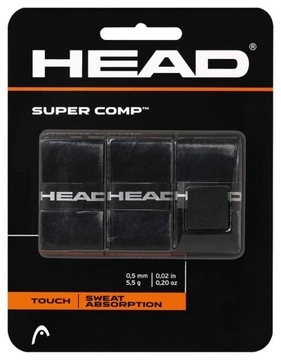 Верхняя обертка Head SUPER COMP x 3 шт. Блэк