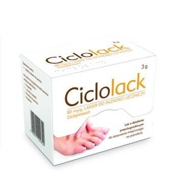 Ciclolack, лак для ногтей, лекарственный, 3 г