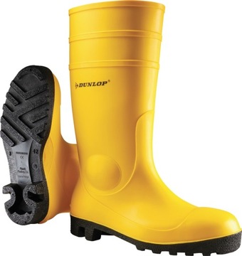 Гумові чоботи гумові Будівельні безпечні S5 Жовті R. 41 Dunlop Protomastor