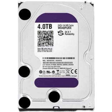 Жорсткий диск Western Digital WD40PURX 4TB SATA III 3,5"