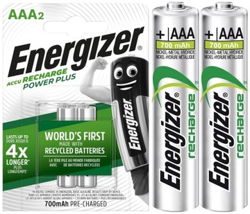 2X батареї ENERGIZER батареї AAA R3 700mAh