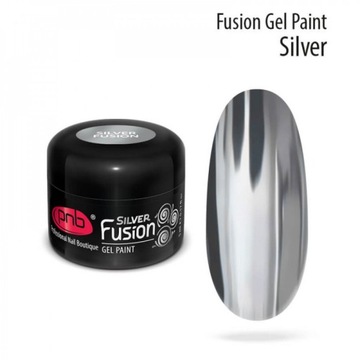 PNB Silver Fusion гель-краска для ногтей серебристый 5 мл