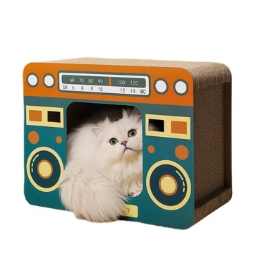 Картонная Когтеточка кошачий домик логово укрытие картон картон-радио
