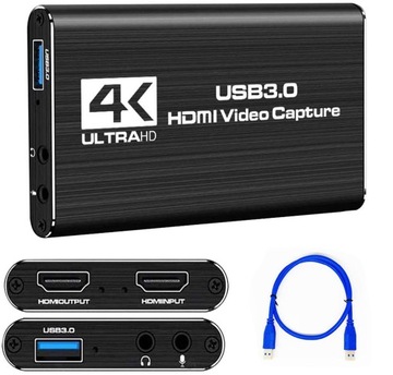 КАРТА ВИДЕОЗАХВАТА USB 3.0 4K HDMI 2 HDCP