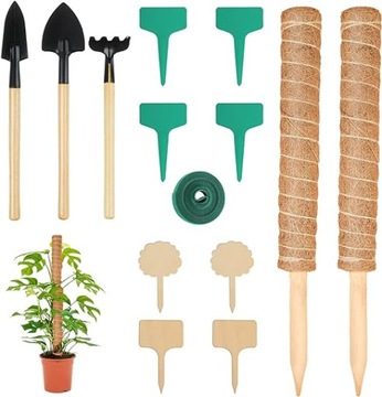 Набір з 2 шт. паличка з кокосового моху, міні-інструменти, наголов'я і маркери