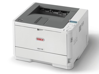 Локальная сеть принтера лазера Оки Б412дн моно дуплекс