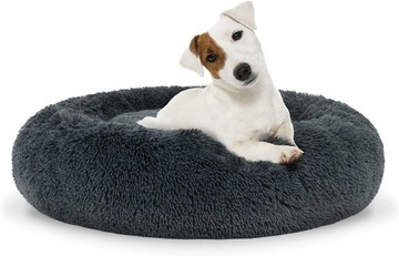 Плюшевая кровать для собаки кошки теплая подушка M