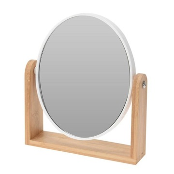 Косметическое зеркало стоя зеркало овальное бамбук