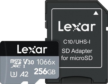 Карта памяти-Lexar 256GB microSDXC High-Performance 1066X UHS-я C10 A2 V