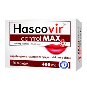 Hascovir Control Max 400 мг, 30 табл герпес