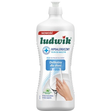 Ludwik средство для мытья посуды без запаха бесцветное