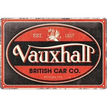 Табличка вывеска Vauxhall британский автомобиль металлический лист подарок 20x30