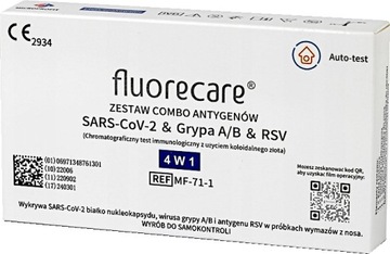 Тест FLUORECARE COVID-19 грипп AB RSV Combo 4в1