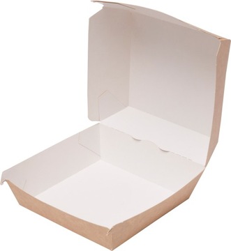 Картонная коробка бургер XXL, 14,5x14, 5x10cm, 75x