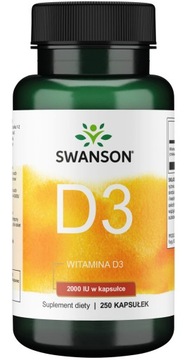 Swanson витамин D3 2000 МЕ 250 капс.