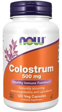 Now Colostrum бичаче молозиво 500mg для інфекцій 120k