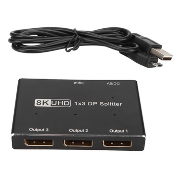 Разветвитель DisplayPort 1x3 тройной MST SST Hub для Windows и Android