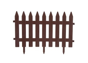 Пластиковый забор 50 см, плоский " коричневый