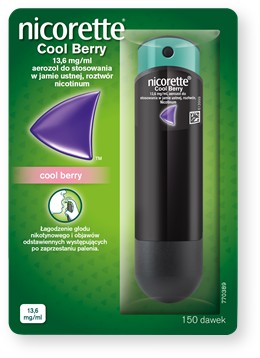 Nicorette Cool Berry, 13,6 мг, аэрозоль, 150 доз