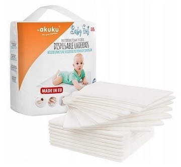 AKUKU одноразовый праймер 40x60 Baby Soft 15 шт