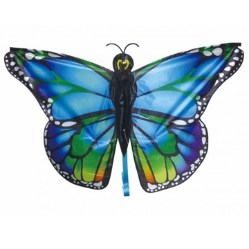 IMEX повітряний змій для дітей велика синя метелик 126x50