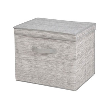 Коробка для хранения с текстильной крышкой, контейнер для хранения