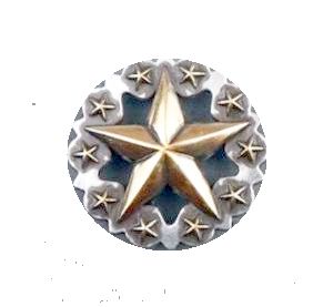 Звезда украшения Кончо для западного винта 25 мм