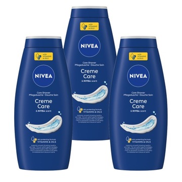 Nivea гель для душа Creme Care 3 x 750 мл