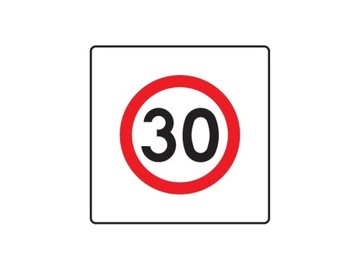 Дорожный знак B-43 "зона ограниченной скорости" 600x600 мм