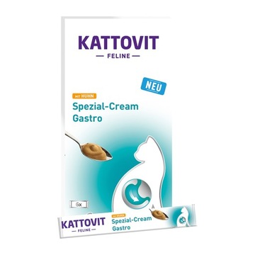 Лакомство Kattovit Pasta Gastro Cream 90 г 6x15 г