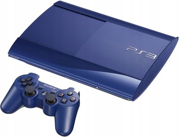 Консоль PS3 Sony Playstation 3 Super Slim 500GB Blue Blue + Pad
