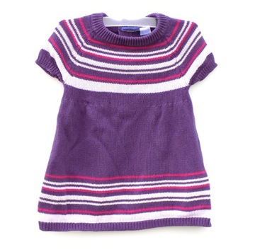 Туника пуловер свитер девушки фиолетовый Lupilu роз. 62-68 см A2571