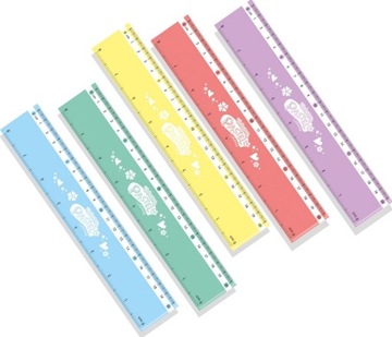 Шкільна лінійка 20 см Colorino PASTEL
